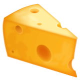 Скопировать фигуру символа настроения Кусок Сыра от WhatsApp для Android и ПК на бесцветном фоне в ПНГ