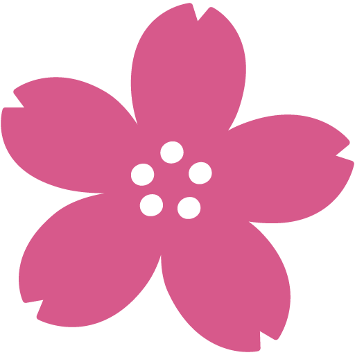 Загрузить фото оригинального смайлика Цветущая Сакура от Гугла 2016 на прозрачном фоне в png