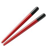 Закачать картинку картинки-смайла Китайские палочки от Apple iOS на просвечивающем фоне в пнг