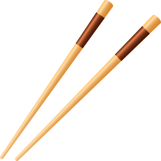 Скачать фотку эмотикона Китайские палочки от JoyPixels на бесцветном фоне в пнг
