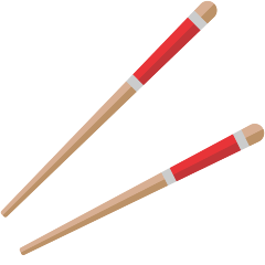 Скачать фигуру изображения эмоции
 Японские палочки от Скайпа без фона в пнг