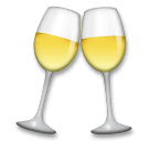 How smiley ๐ฅ shows on LG devices Download pics Champagne Glasses smiley-emoji by LG without a background in png