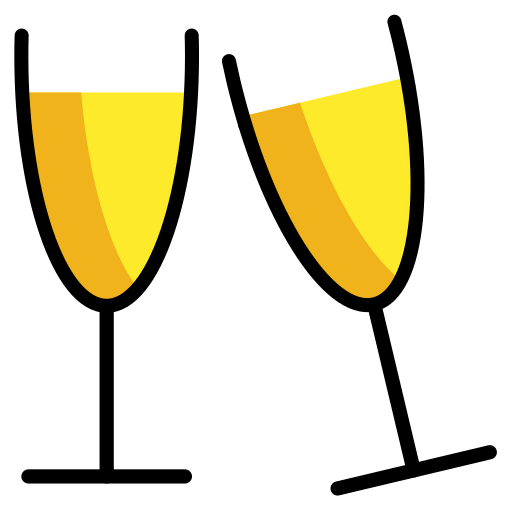 How smiley-emoji ๐ฅ in the original design set by the HfG Schwรคbisch Gmรผnd (Design University) in Germany Copy figures Champagne Glasses smiley by HfG Schwรคbisch Gmรผnd no background in png