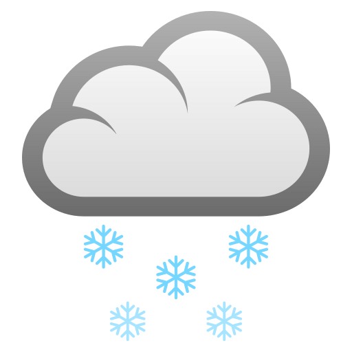 Download a pic It's snowing emoticon by JoyPixels on a translucent background in PNG