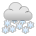 Download image Cloud with Snow emoticon на PlayStation on a clean background in png