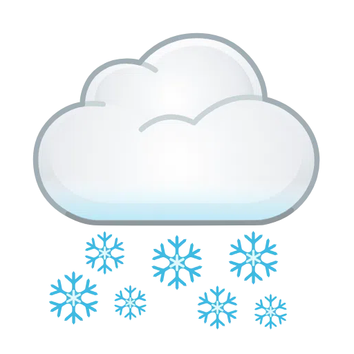 Save photos It's snowing symbol of iOS Telegram on a translucent background in webp