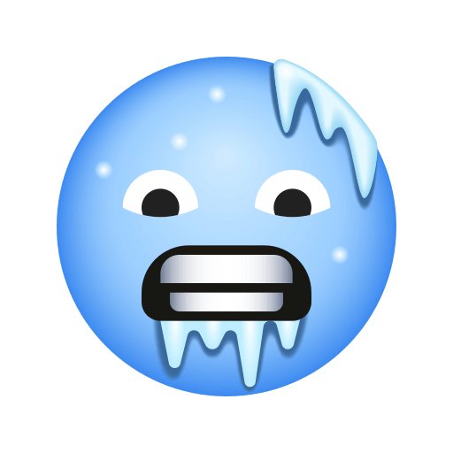 Upload a drawing Face with chattering teeth from the cold symbol of emotion by Icons8 оn a transparent background in PNG