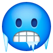 Download pictures Face covered in icicles from the cold emoji on Samsung phones and tablets on a colorless background in png