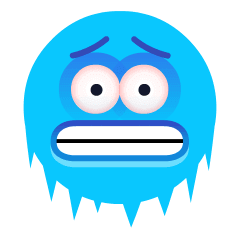 Upload a picture Blue Face from the Cold emoji-smiley by the Skype on a colorless background in png