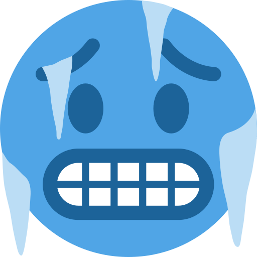 Save a figure Cold Face smiley-emoji on Twitter / X for PC on a clean background in png