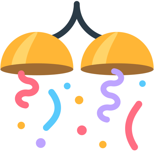 Save figures Confetti symbol of emotion by Firefox OS on a clean background in png