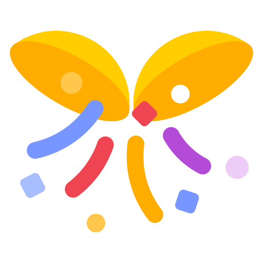 Download pics Confetti emoji by Toss Face 토스페이스 on a clean background in png