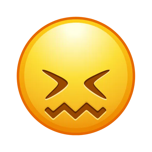 Download a pic Groaning Face emoji-smiley of iOS Telegram no background in WEBP
