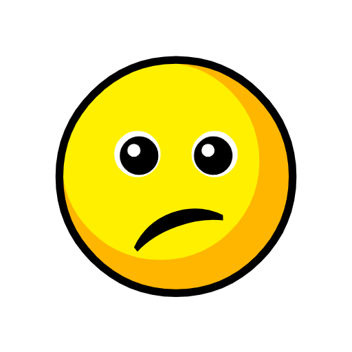 Download a picture Perplexed Face emoji from Catrinity computer font without a background in png