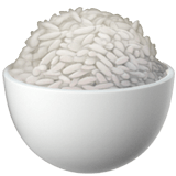 Сохранить снимок иконки настроения Варёный рис от Apple iOS на просвечивающем фоне в пнг