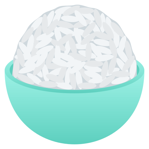 Скопировать фотографии эмоции Варёный рис от JoyPixels на прозрачном фоне в png