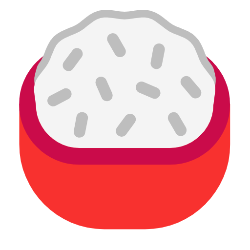 Сохранить фотки смайлика Варёный рис от Microsoft 11 на чистом фоне в ПНГ