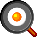 Copy a photo Omelette cooking symbol of emotion by Au by KDDI no background in PNG