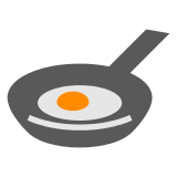 Save photos Omelette cooking emoji by Japanese Docomo mobile without a background in PNG