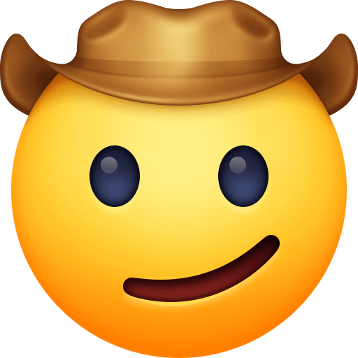 Upload drawings Face with Cowboy Hat emoticon by Facebook no background in png