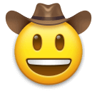 Download a drawing Cowboy Face emoji-smiley by LG on a translucent background in png