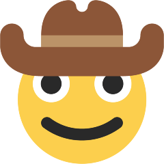 Save figures Face with Cowboy Hat emotion by the Skype on a translucent background in png