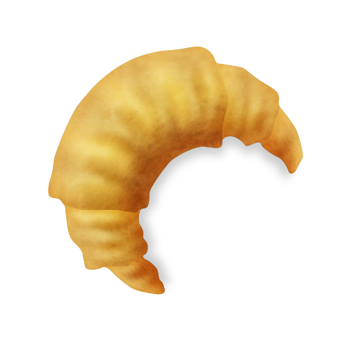 Скопировать фото эмоции Круасан от Emojipedia без фона в png