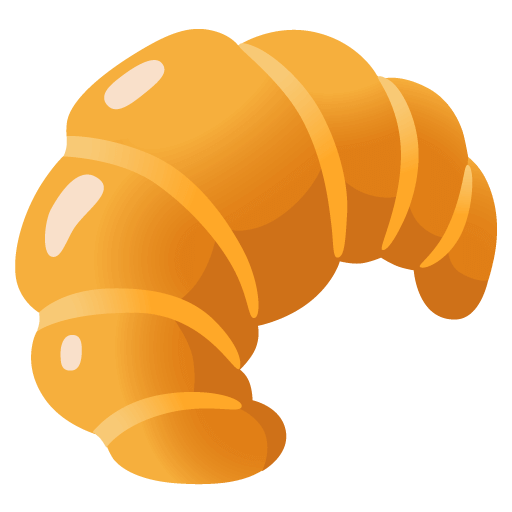 Закачать фотку смайла Круасан от Гугла на прозрачном фоне в ПНГ