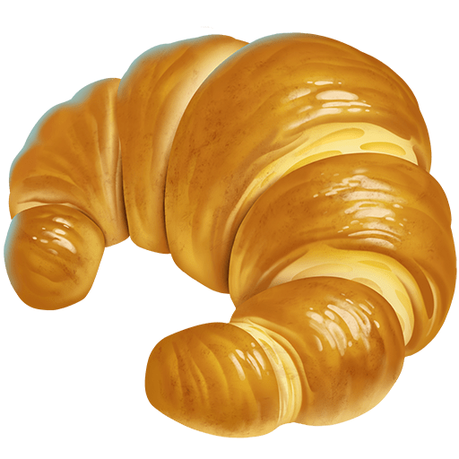 Сохранить изображение картинки-смайла Круасан от Твиттера без фона в пнг