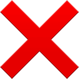 Download a drawing Cross Mark emoji from Apple iOS on a clean background in PNG