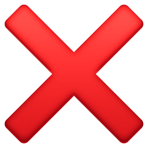 Upload a photo Cross Mark symbol by Facebook without a background in PNG