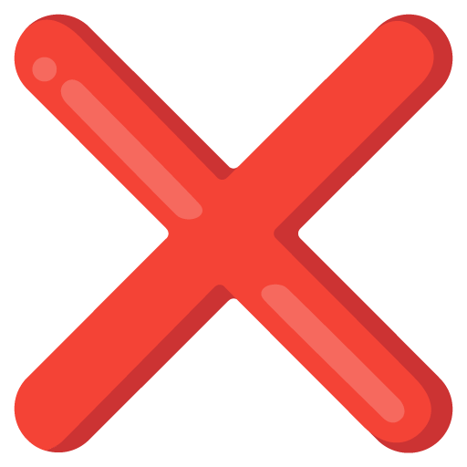 Save a pic Red Prohibiting cross smiley created by Google оn a transparent background in png