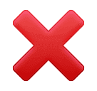 Copy pics Prohibiting cross emoji by Huawei  on a clean background in png