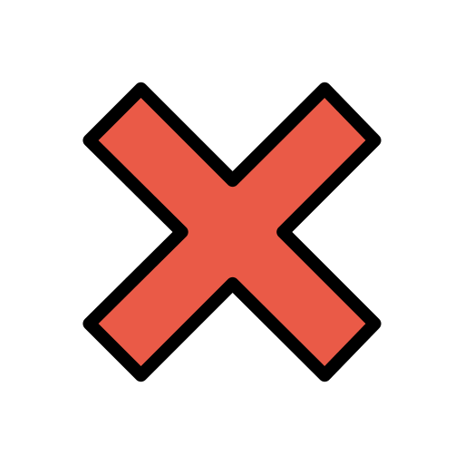 Copy a figure Prohibiting cross emoticon by HfG Schwäbisch Gmünd оn a transparent background in PNG