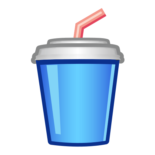 Save pictures Soft Drink smiley-emoji by Emojidex оn a transparent background in png