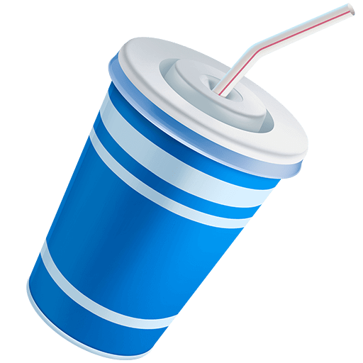 Copy a picture Soft Drink smiley by Twitter оn a transparent background in PNG
