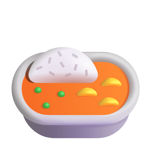 Download a drawing Curry emoji of the Microsoft set оn a transparent background in PNG