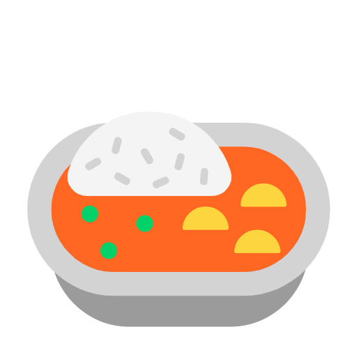 Save image Curry and Rice emotion by Microsoft 11 without a background in png