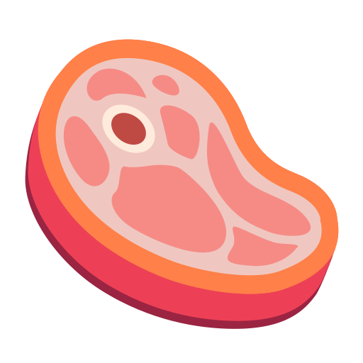 Скопировать фотку символа настроения Мясо от Emojidex на просвечивающем фоне в PNG