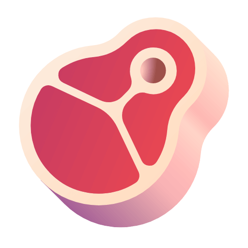 Копировать фигуру эмотикона Мясо от Microsoft на просвечивающем фоне в PNG