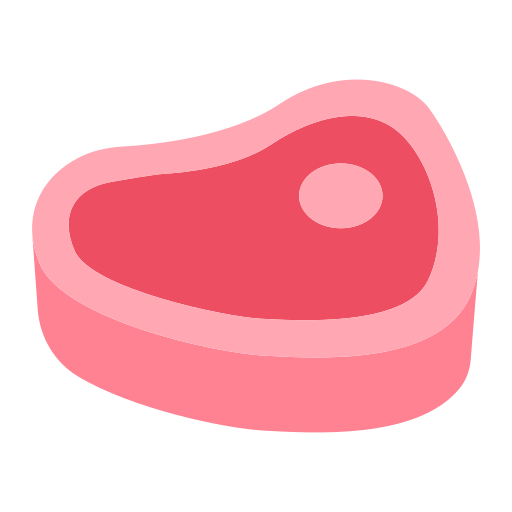 Копировать фото картинки-смайла Мясо от Toss Face 토스페이스 на прозрачном фоне в ПНГ