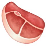 Копировать фигуру эмотика Мясо от WhatsApp для Android и ПК на чистом фоне в png