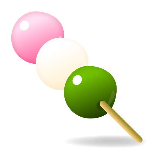 Скачать фотки эмотикона Розовые, белые, зеленые шарики от Emojidex на прозрачном фоне в PNG