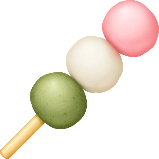 Копировать картинки иконки Японские сладости Данго от Фейсбук без фона в PNG