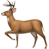 Copy a drawing Reindeer emoji-emoticon from Apple iOS no background in png
