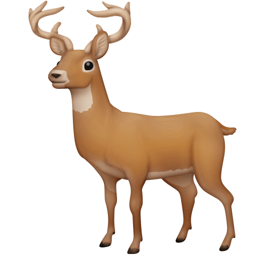 Upload a photo Stag emoji-smiley by Facebook on a clean background in PNG