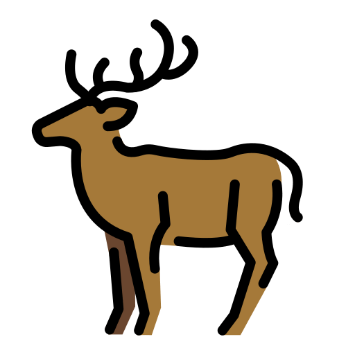 Download photos Deer emoticon by HfG Schwäbisch Gmünd on a colorless background in png