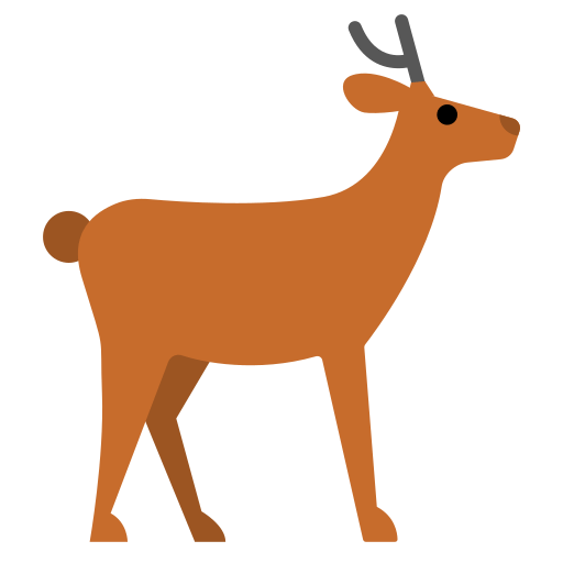 Copy pics Reindeer emoji-emoticon by Toss Face 토스페이스 on a translucent background in png