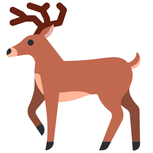 Download a figure Deer symbol of emotion on Twitter / X for PC no background in PNG