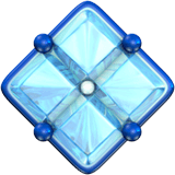 Download a photo Diamond Flower symbol from Apple iOS on a translucent background in png